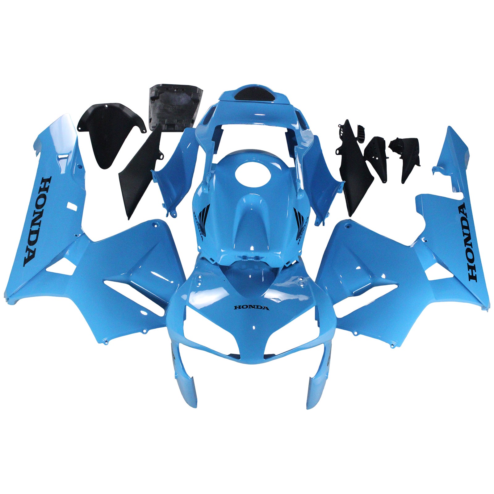 Kit de carénage bleu Amotopart 2003-2004 Honda CBR600RR