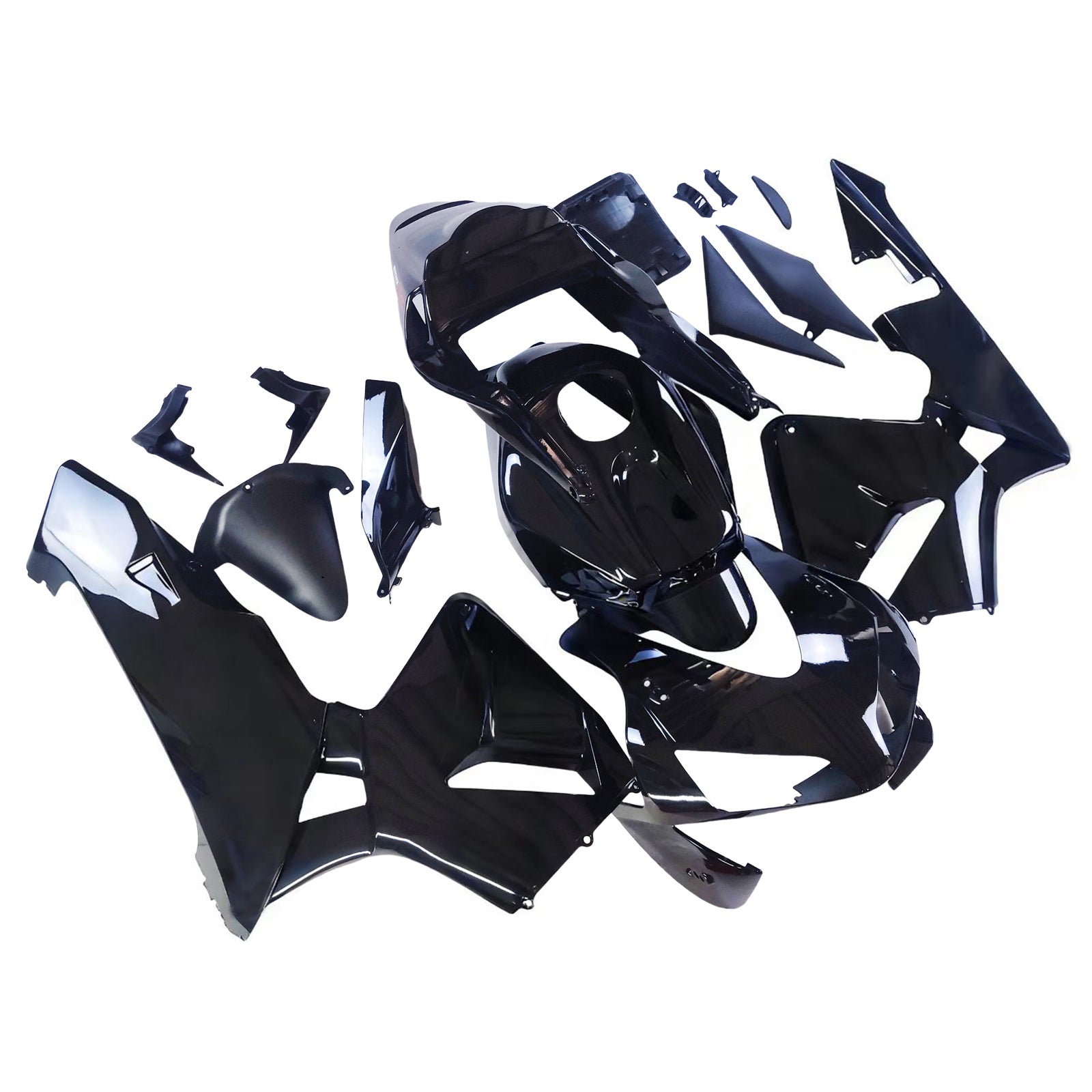 Amotopart Kit de carénage noir Honda CBR600RR 2003-2004