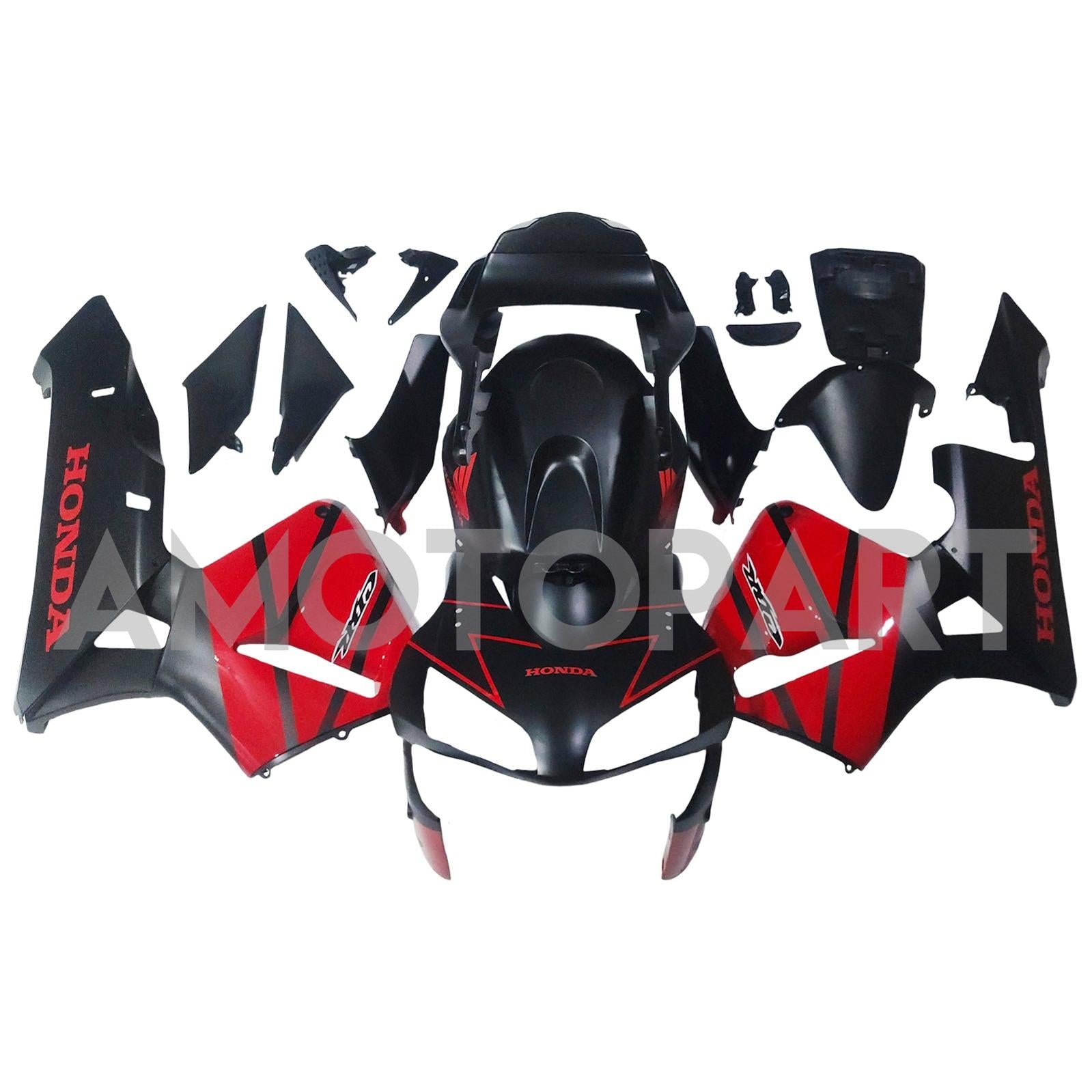 Amotopart 2003-2004 Honda CBR600RR Red Black Fairing Kit