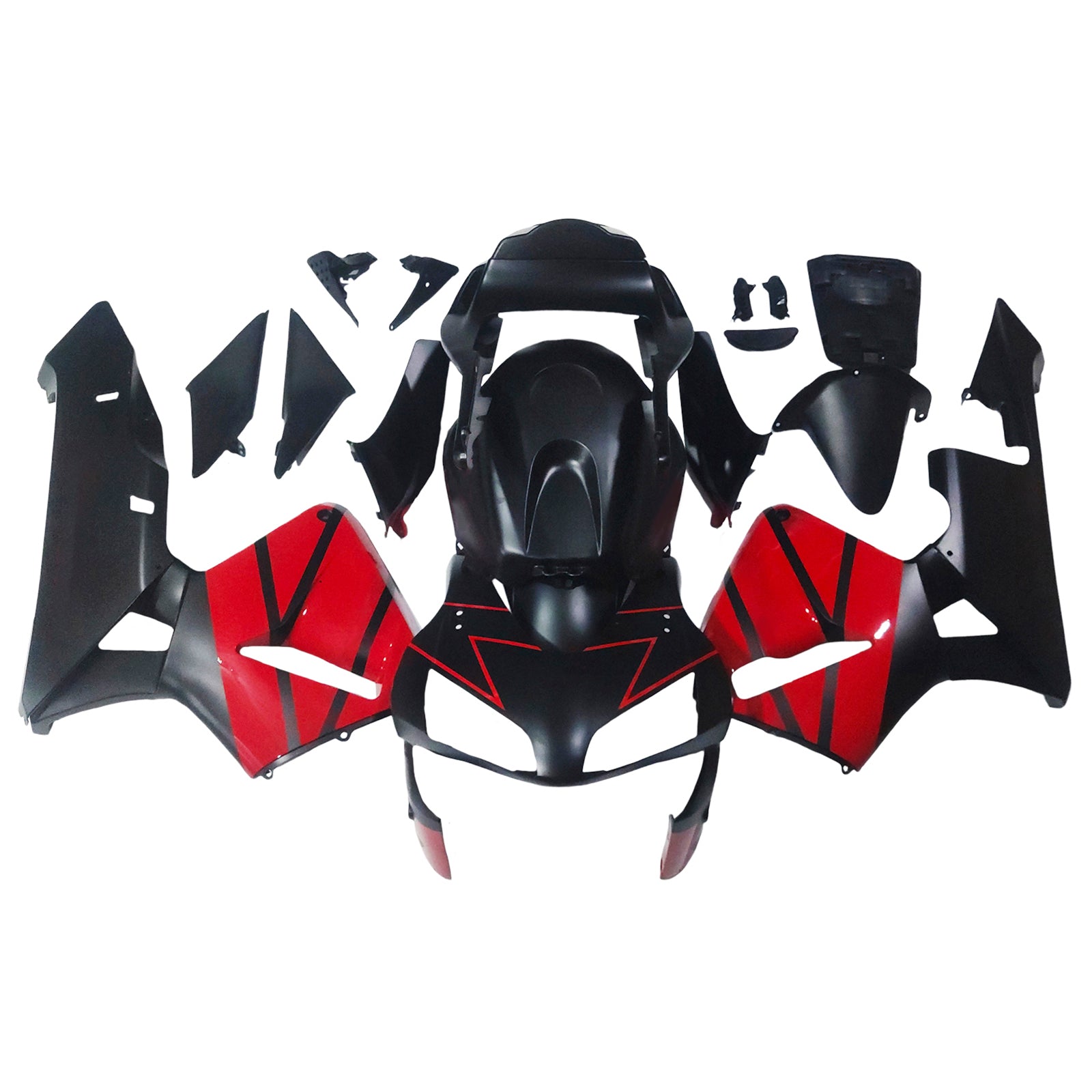 Amotopart 2003-2004 Honda CBR600RR Red Black Fairing Kit