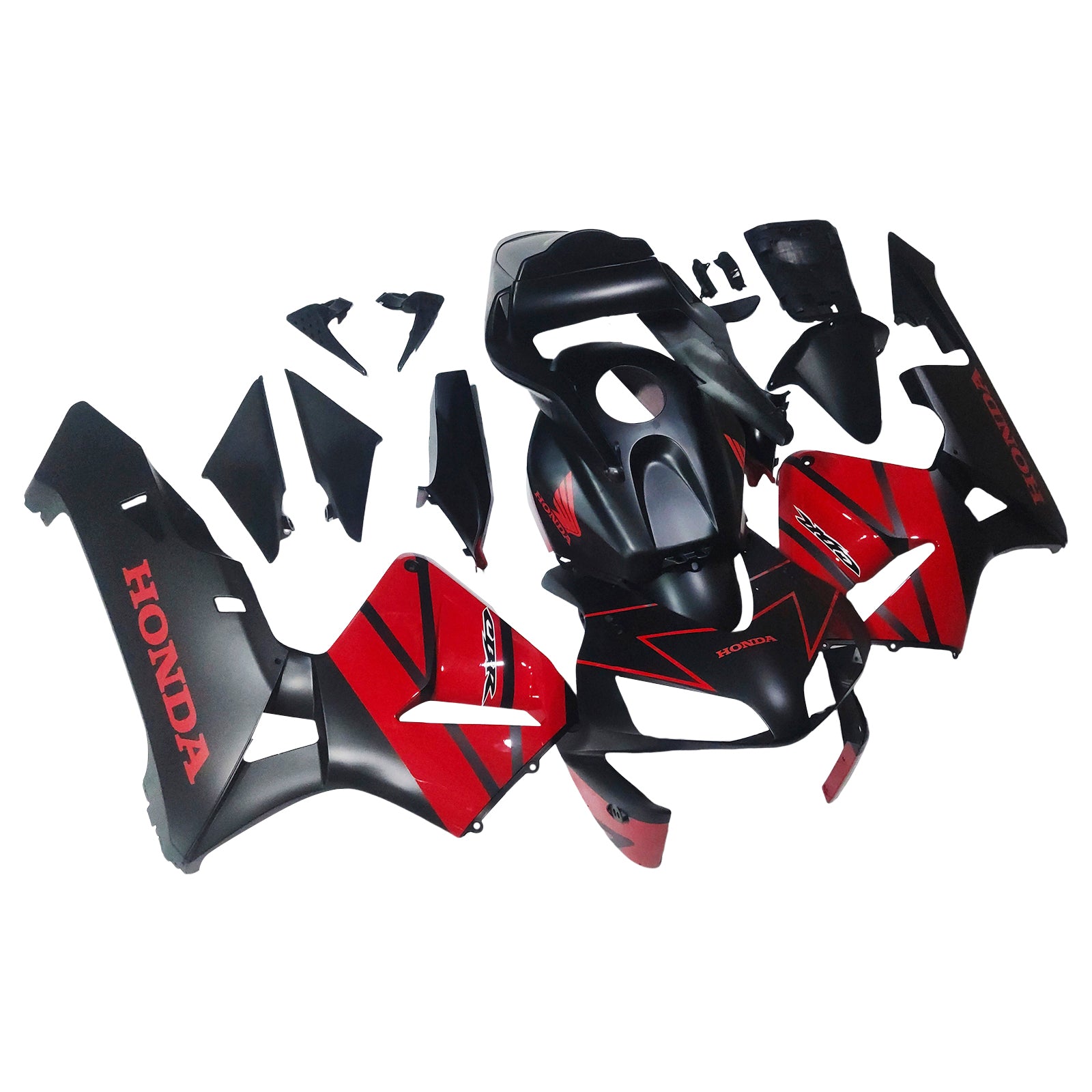 Amotopart 2003-2004 Honda CBR600RR Red Black Fairing Kit