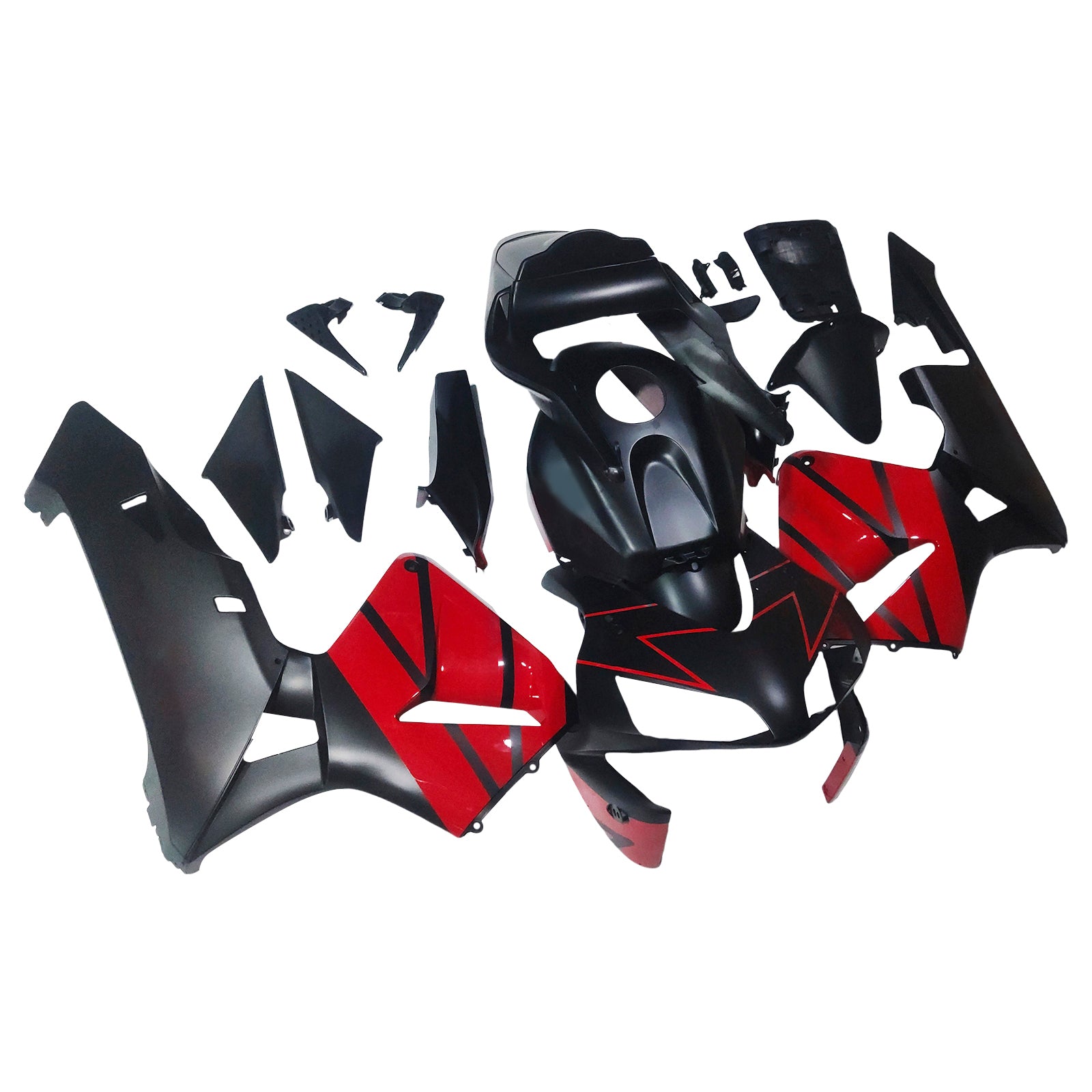 Amotopart 2003-2004 Honda CBR600RR Red Black Fairing Kit