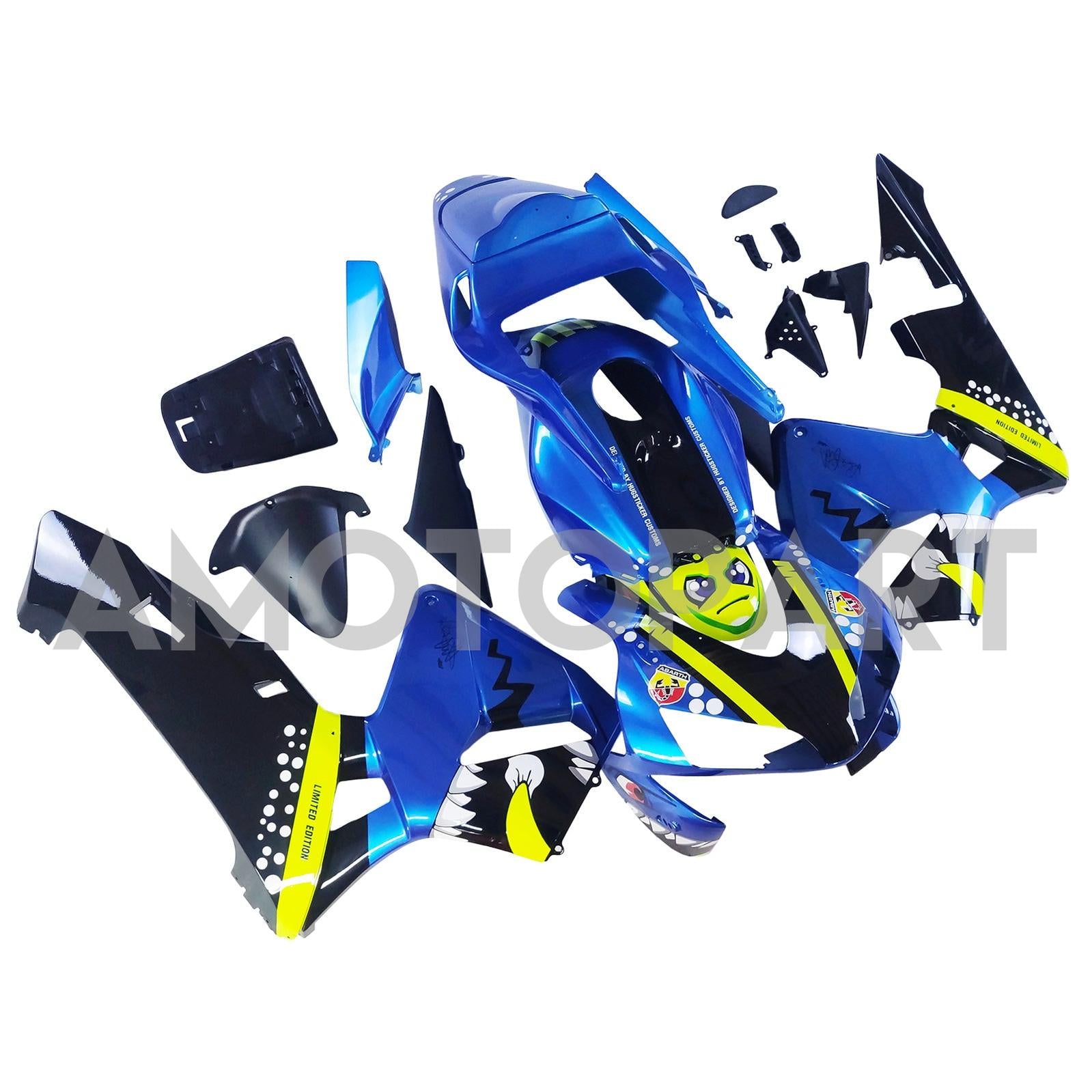 Amotopart 2003-2004 Honda CBR600RR Blue Green Fairing Kit