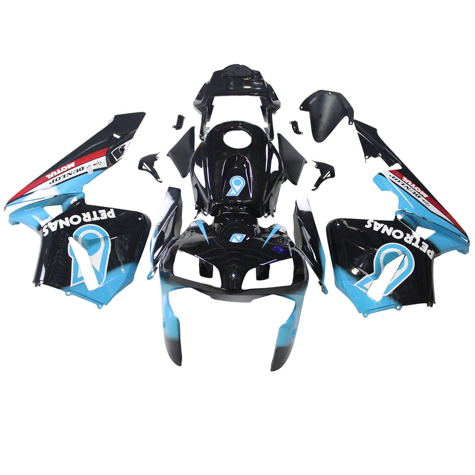 Amotopart 2003-2004 Honda CBR600RR Black Blue Red Fairring Kit
