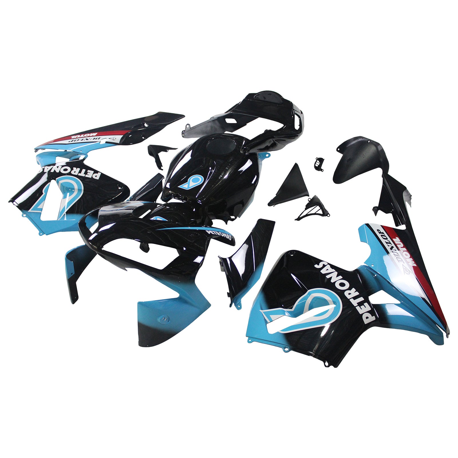 Amotopart 2003-2004 Honda CBR600RR Black Blue Red Fairing Kit