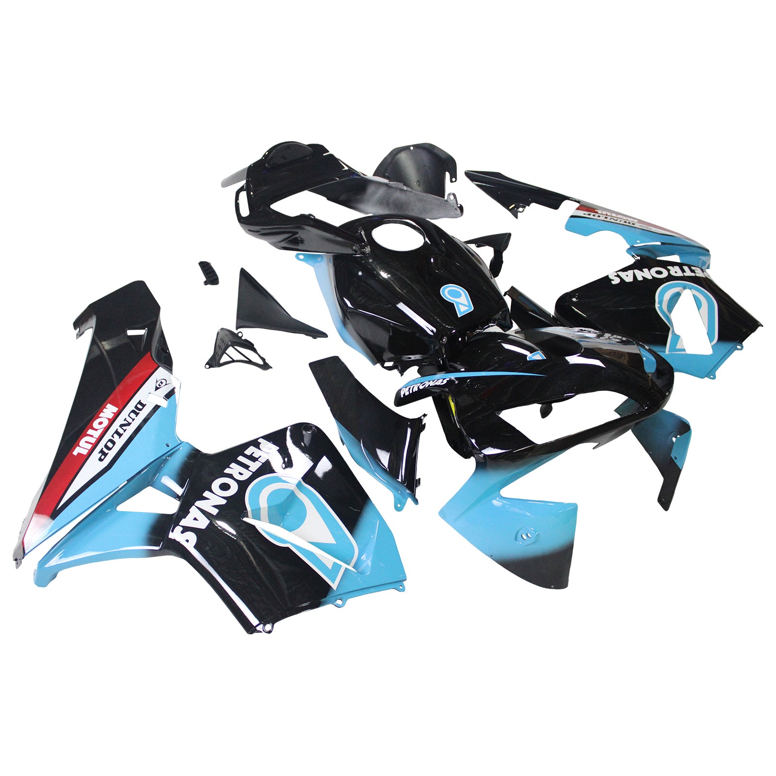 Kit carena Amotopart 2003-2004 Honda CBR600RR nero blu rosso