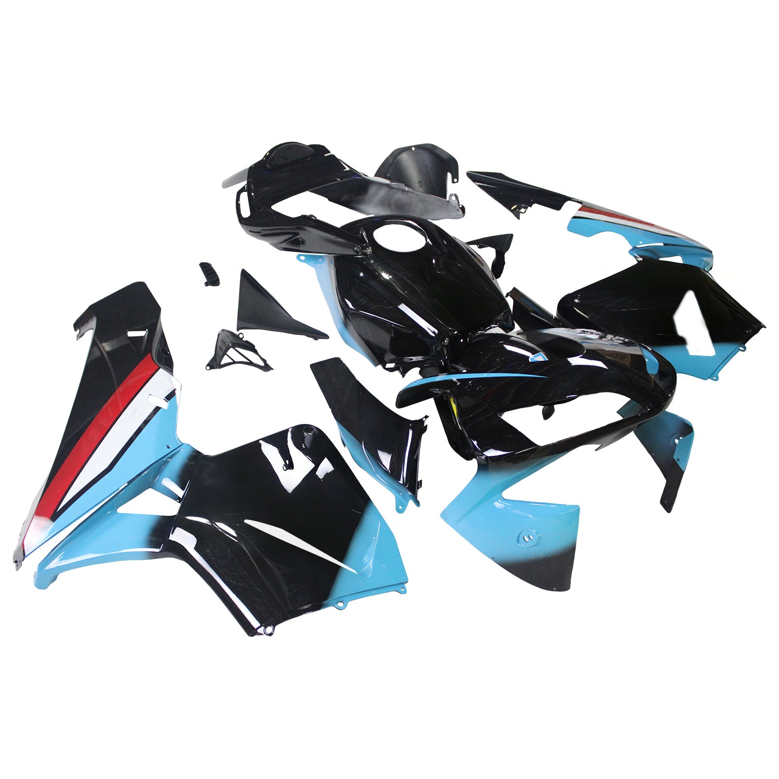 Amotopart 2003-2004 Honda CBR600RR Black Blue Red Fairing Kit