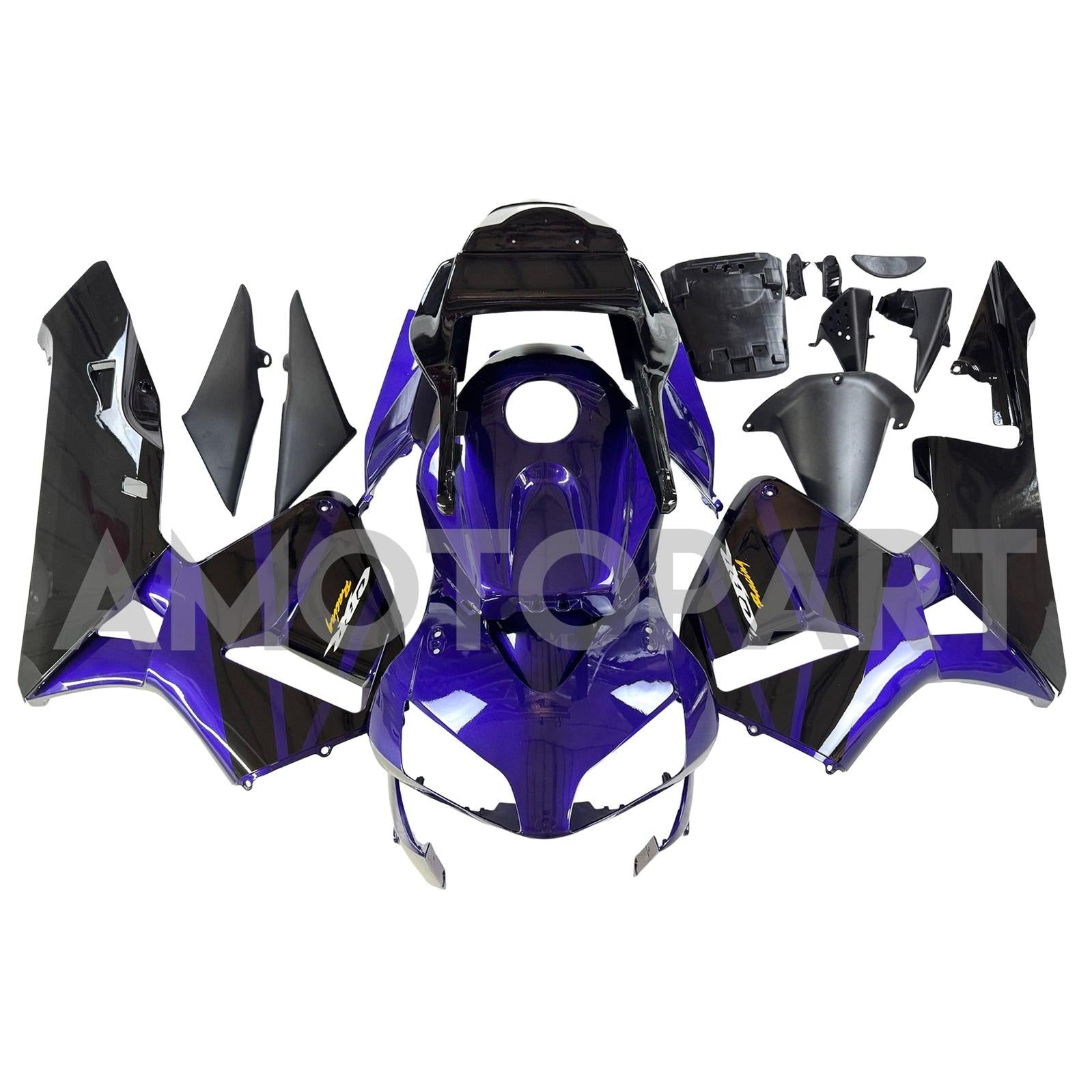 Amotopart 2003-2004 Honda CBR600RR Purple Black Fairing Kit