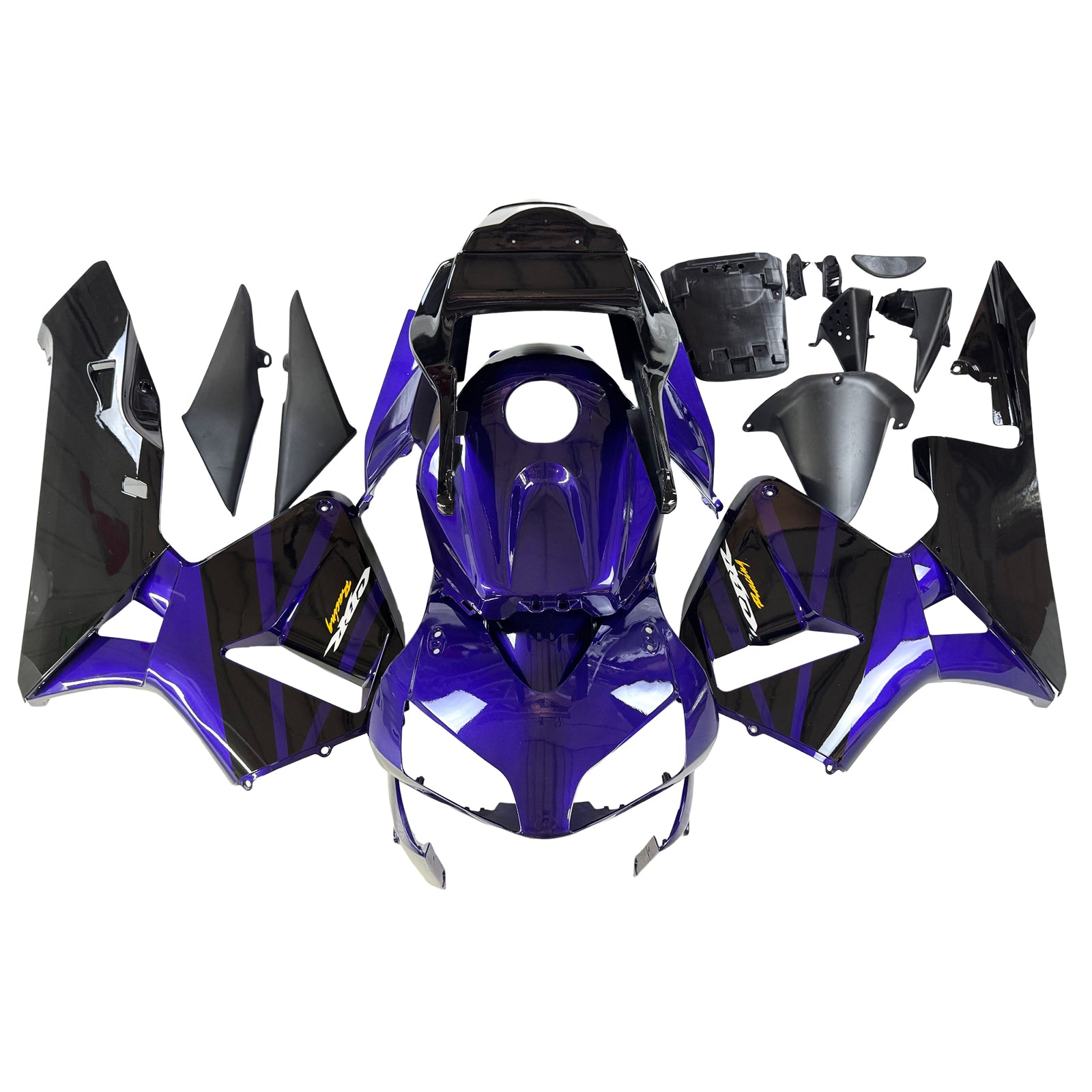 Amotopart 2003-2004 Honda CBR600rr Kit de carénage noir violet