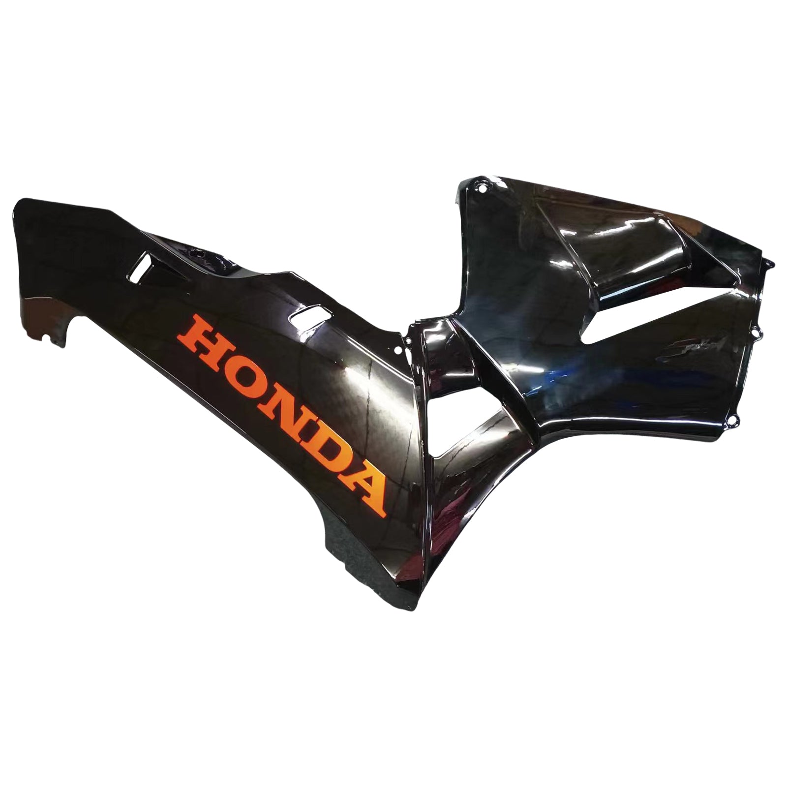 Amotopart 2005 2006 Honda CBR600RR Schwarz mit rotem Logo Verkleidungsset