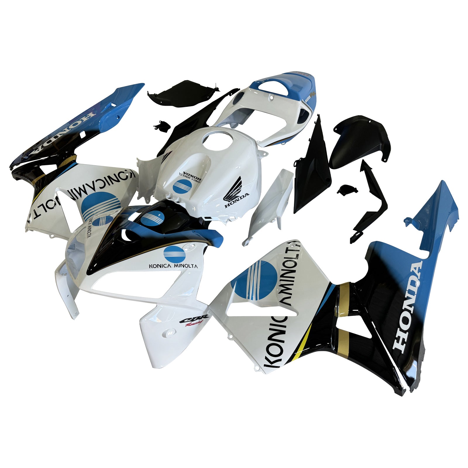 Amotopart 2005-2006 Honda CBR600RR White&Blue Fairing Kit