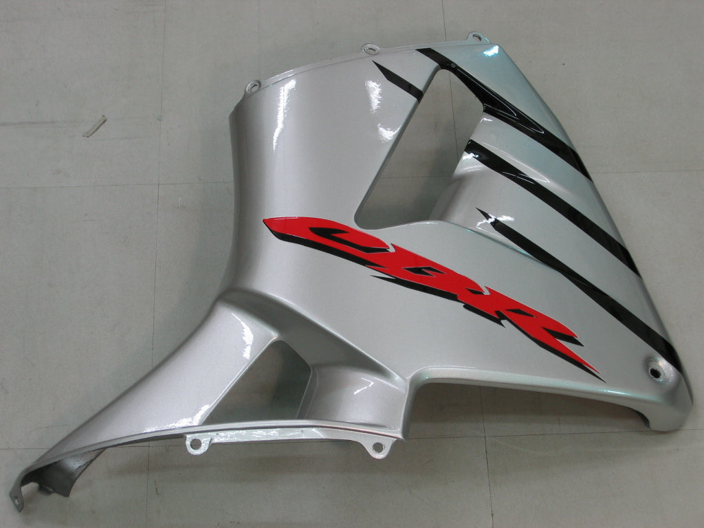 Amotopart 2005-2006 ホンダ CBR600RR ブラック&シルバー フェアリングキット