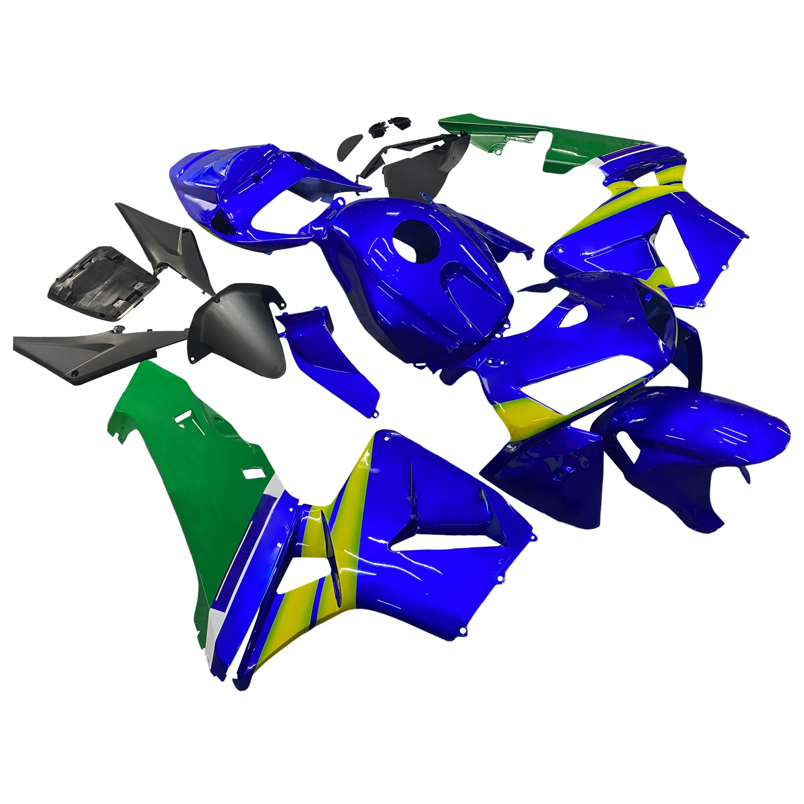 Amotopart 2005-2006 Honda CBR600RR Fairing Blue&Green Kit