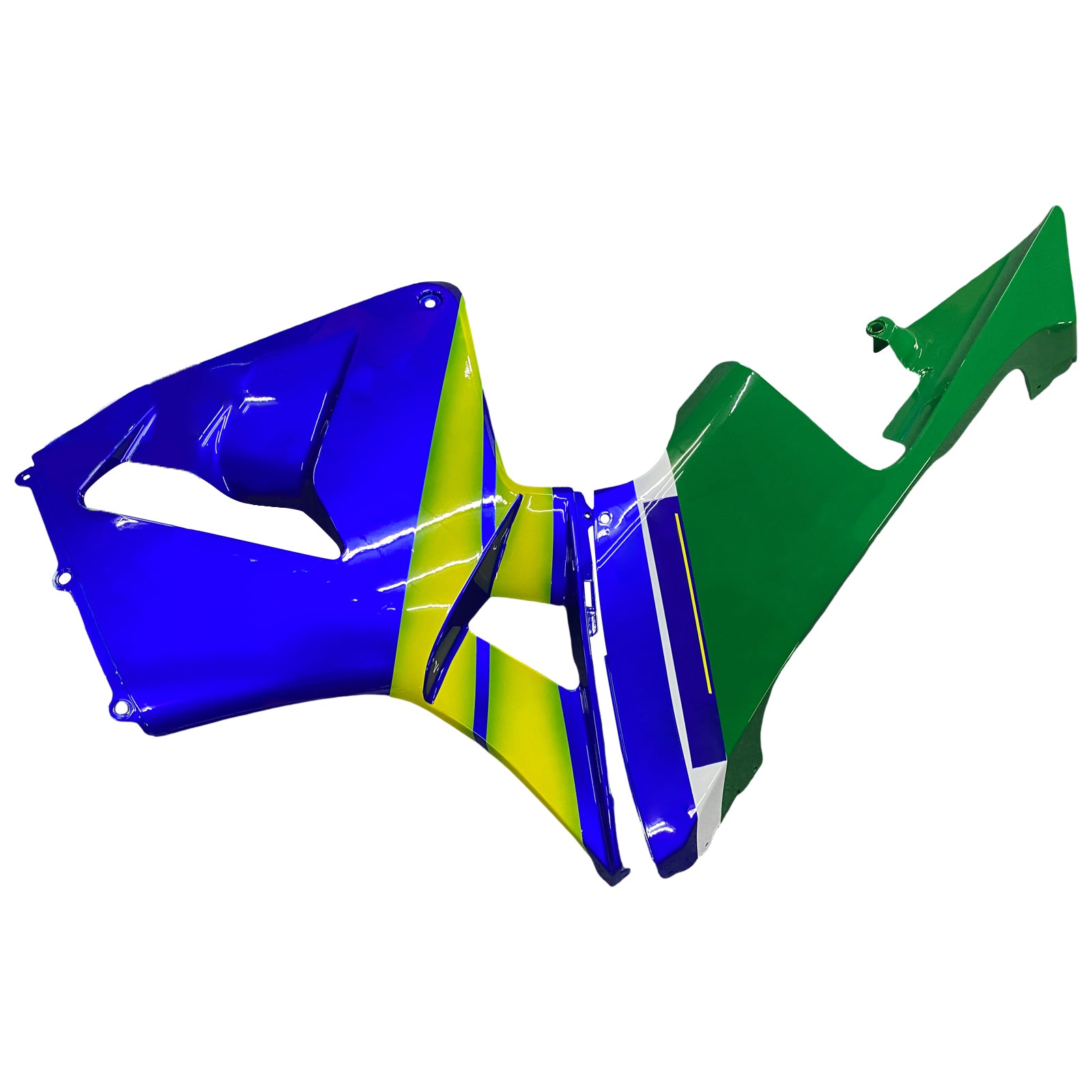 Amotopart 2005-2006 Honda CBR600RR Fairing Blue&Green Kit