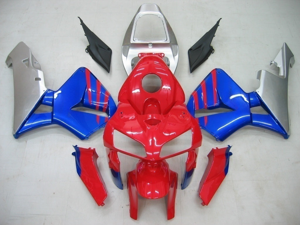 Amotopart 2005-2006 Honda CBR600RR Red&Blue Fairing Kit
