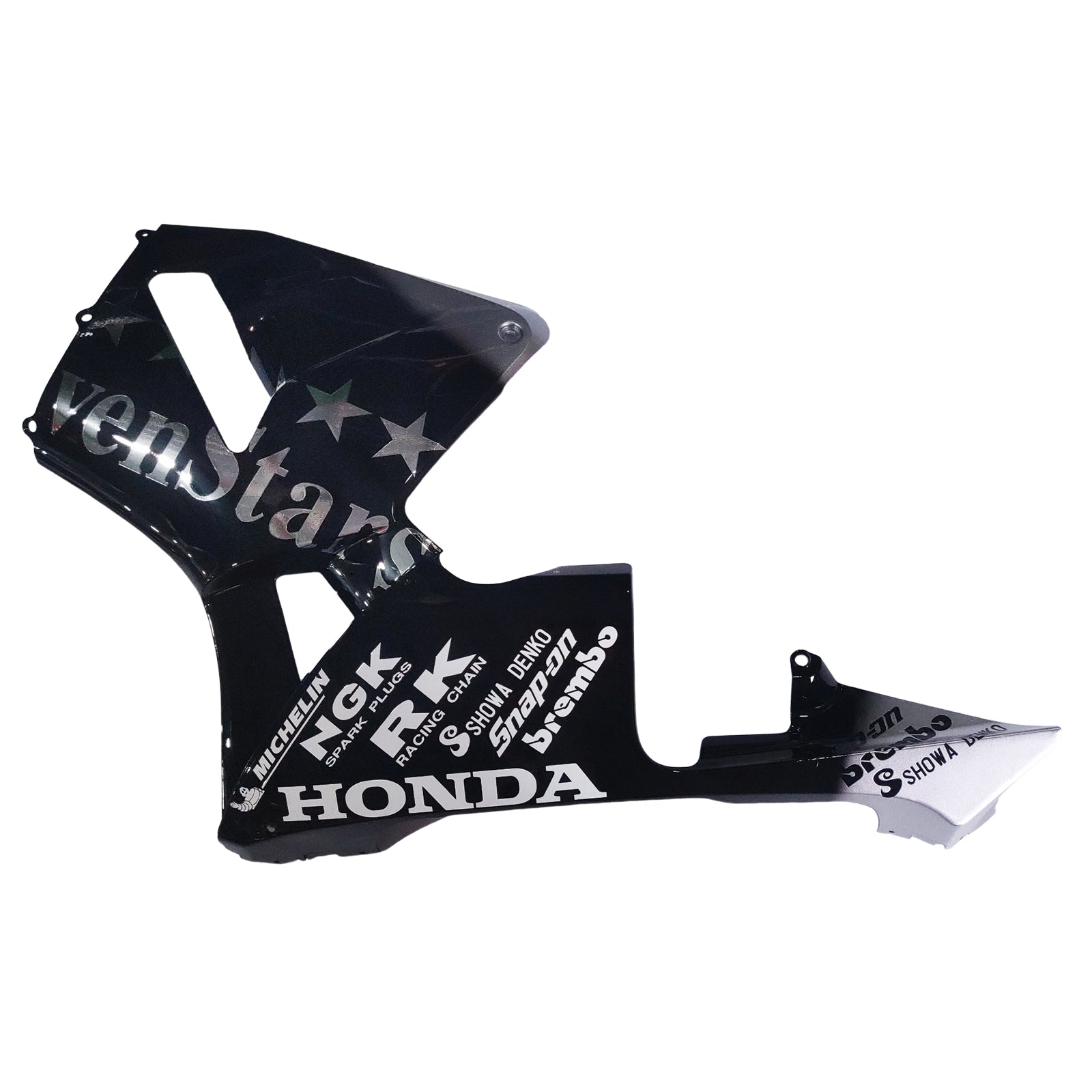Amotopart 2005-2006 Honda CBR600RR Black&Silver Accent Fairing Kit