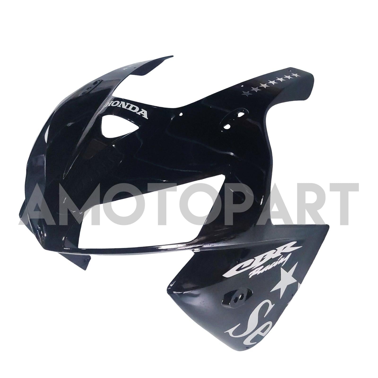 Amotopart 2005-2006 Honda CBR600RR Black&Silver Accent Fairing Kit