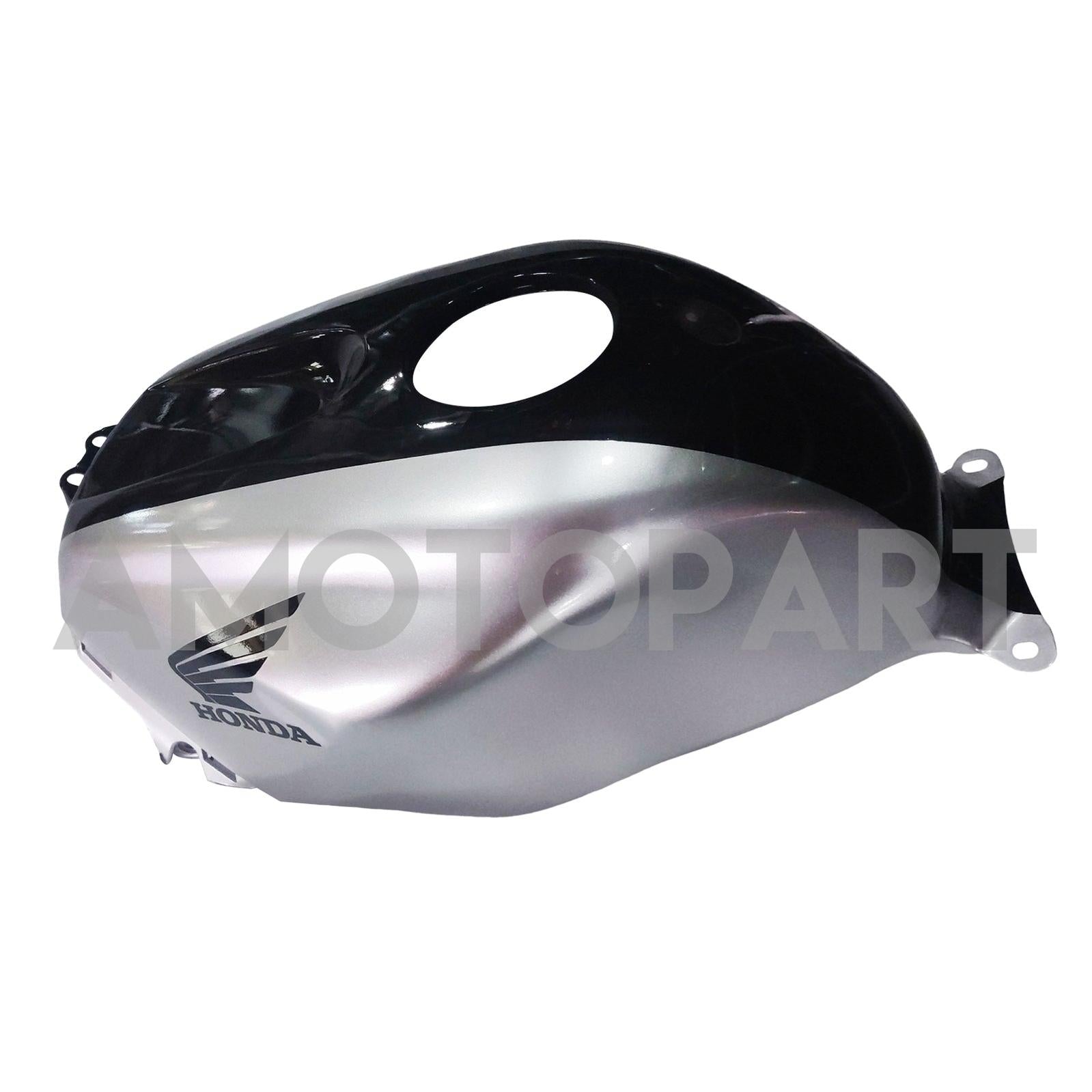 Amotopart 2005-2006 Honda CBR600RR Black&Silver Accent Fairing Kit