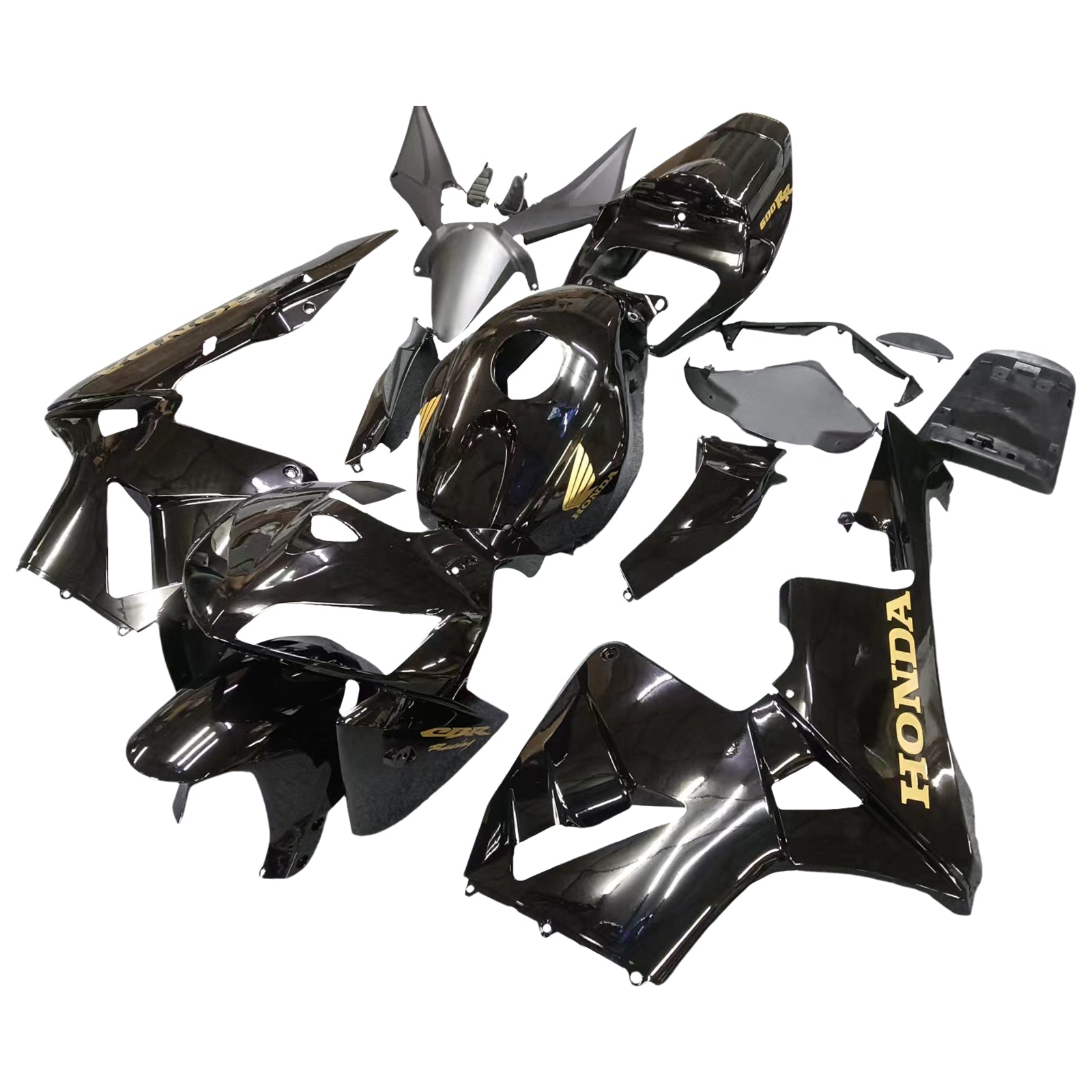 Amotopart 2005-2006 Honda CBR600RR Fairing Black Kit