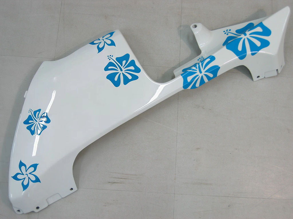 Amotopart 2005-2006 Honda CBR600RR White&Blue Accent Fairing Kit