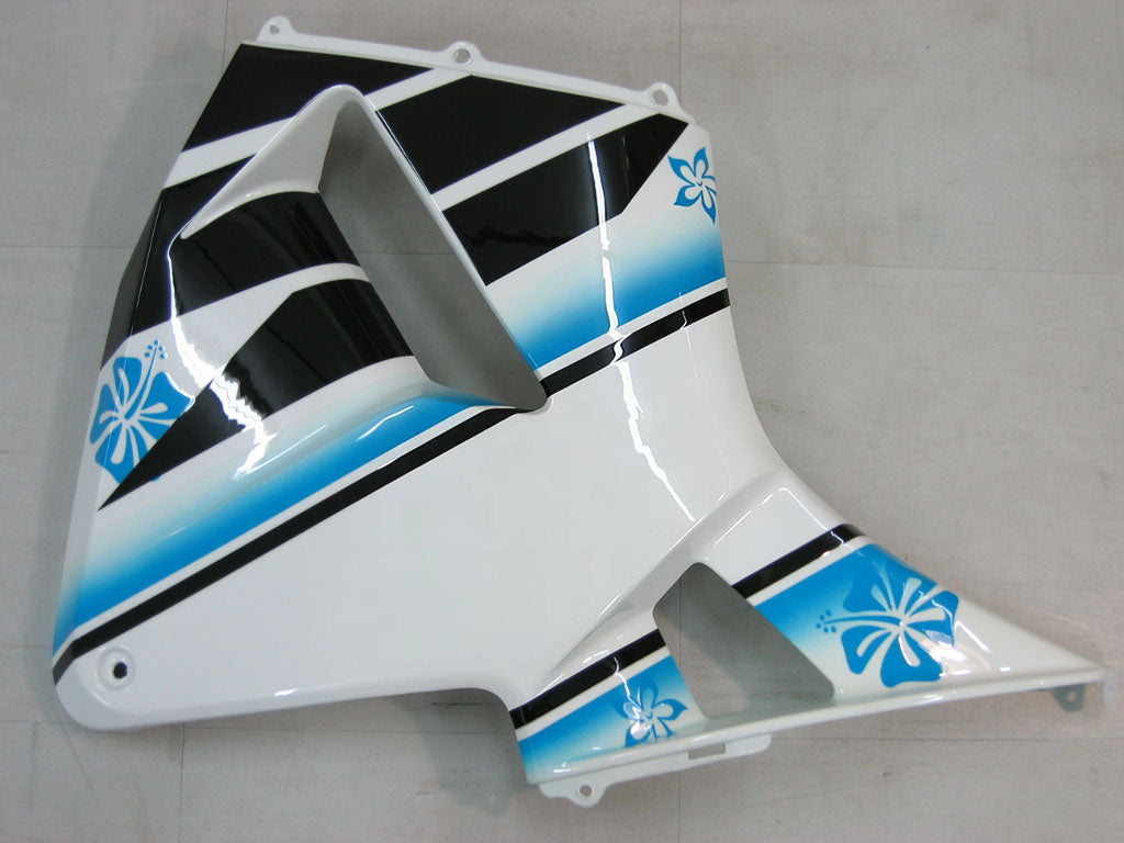 Amotopart 2005-2006 Honda CBR600RR White&Blue Accent Fairing Kit