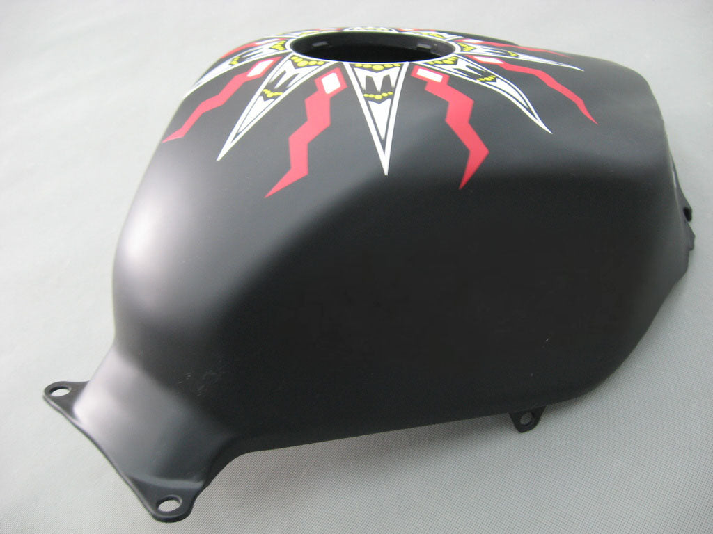 Amotopart 2005–2006 Honda CBR600RR Mattschwarz mit roten Logos Verkleidungsset