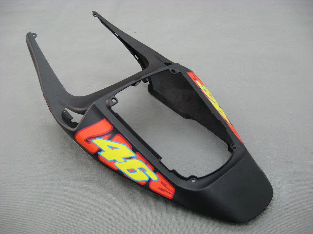 Amotopart 2005–2006 Honda CBR600RR Mattschwarz mit roten Logos Verkleidungsset