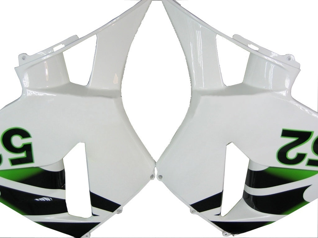 Amotopart 2005-2006 Honda CBR600RR Green White Fairing Kit