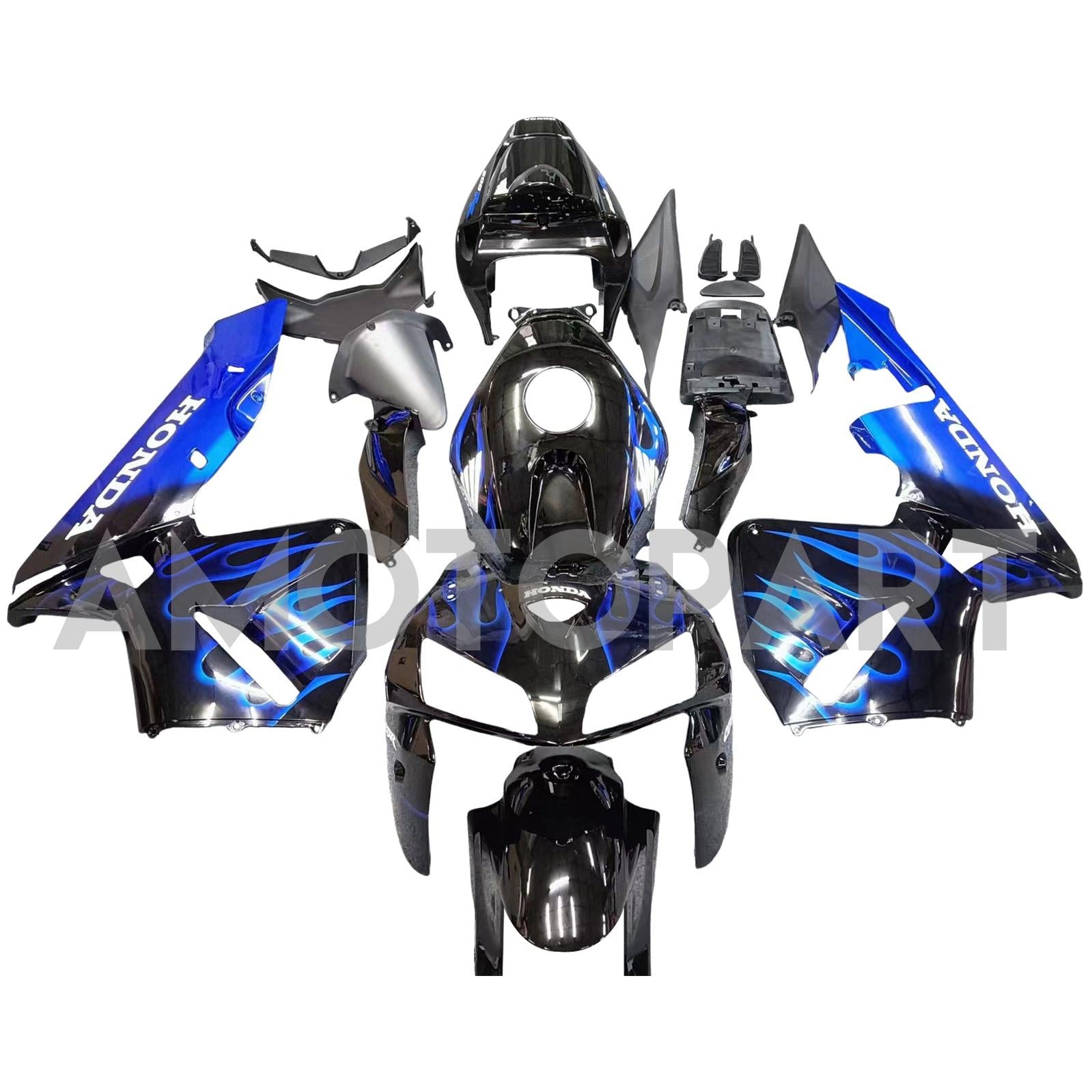 Amotopart 2005-2006 Honda CBR600RR Black & Blue Failing Kit