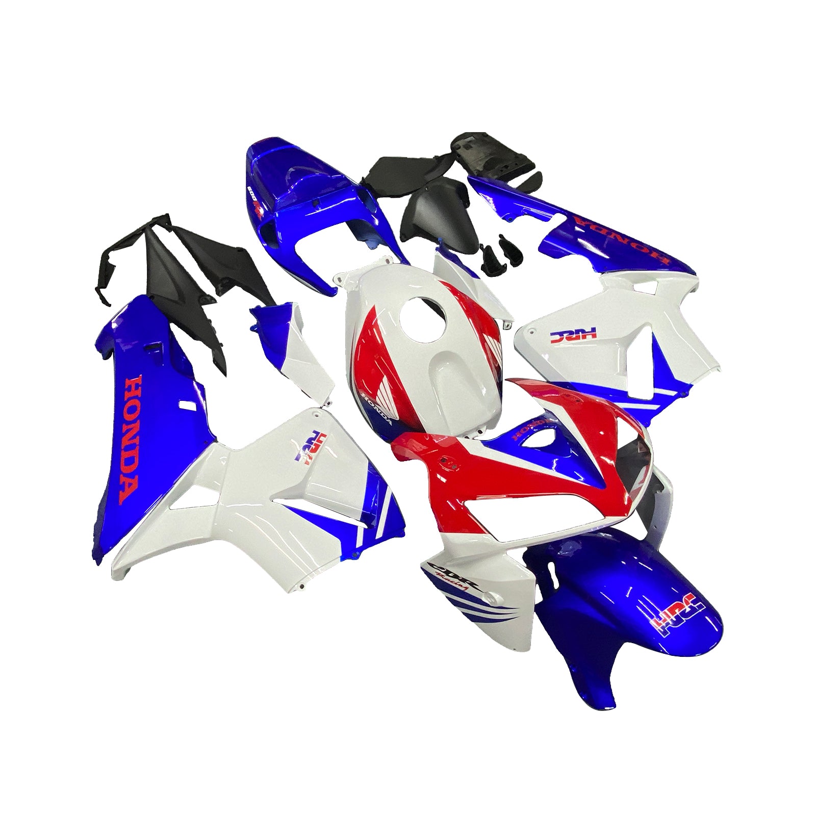 Amotopart 2005-2006 Honda CBR600RR Fairing White&Blue Kit