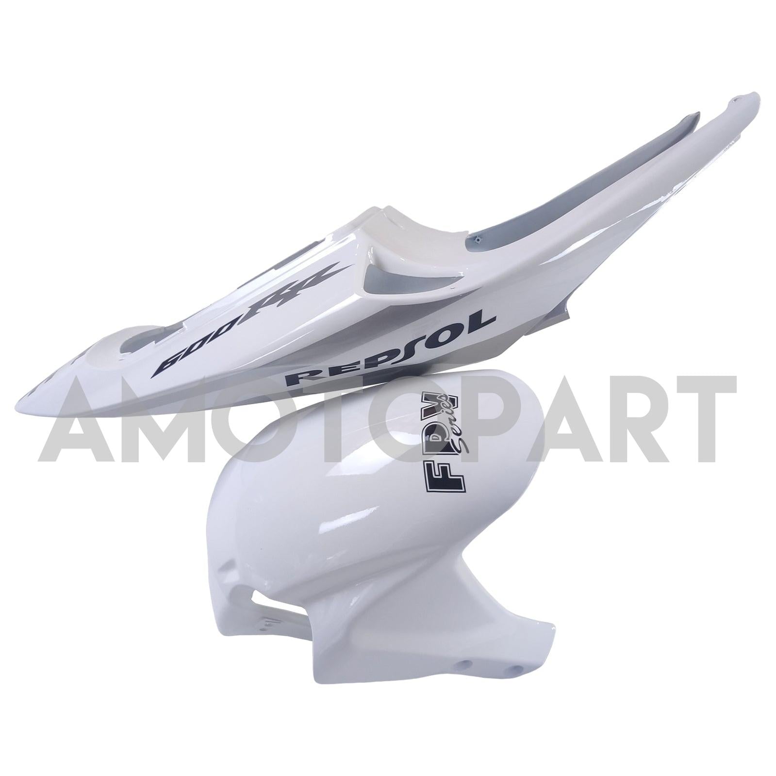 Amotopart 2005 2006 Honda CBR600RR White&Sliver Fairing Kit