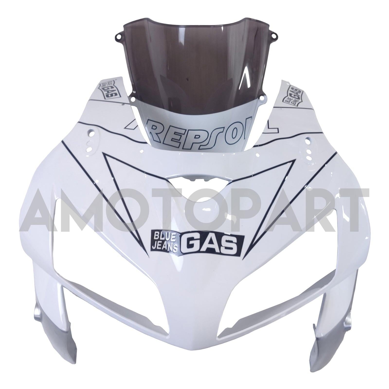 Amotopart 2005 2006 Honda CBR600RR White&Sliver Fairing Kit