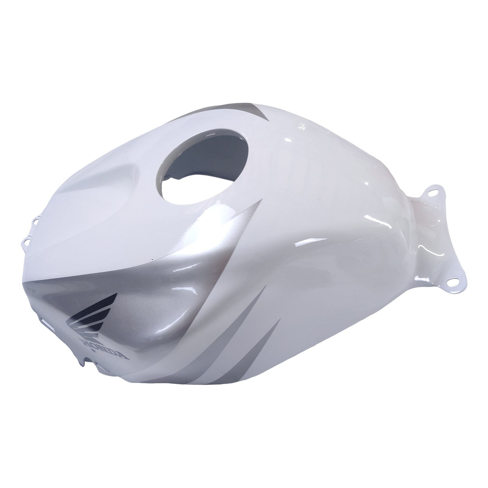 Amotopart 2005 2006 Honda CBR600RR Kit de carénage blanc et argent