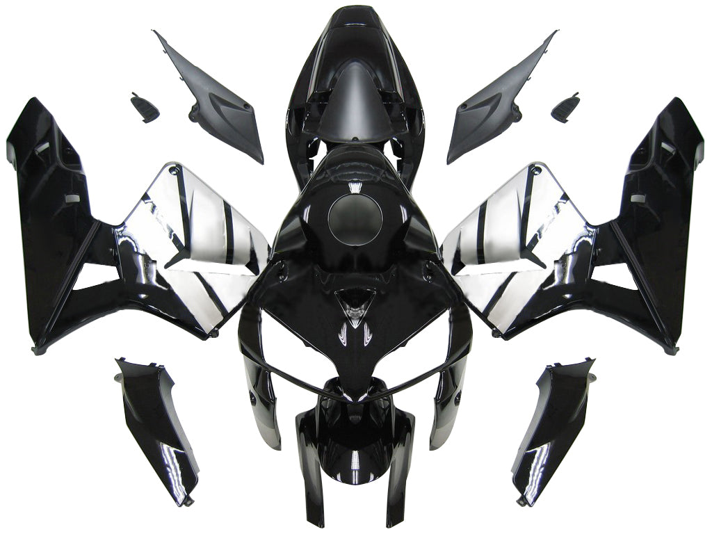 Amotopart 2005-2006 Honda CBR600RR White Black Fairing Kit
