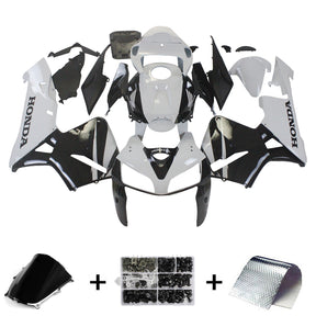 Amotopart 2005-2006 Honda CBR600RR Black&White Fairing Kit、