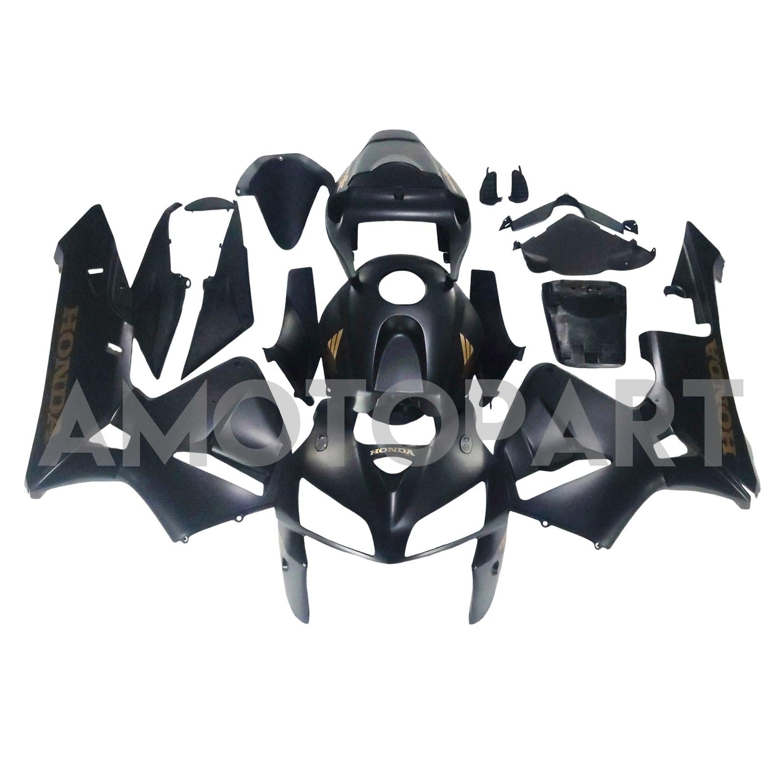 Amotopart 2005-2006 Honda CBR600RR Matte Black Fairing Kit