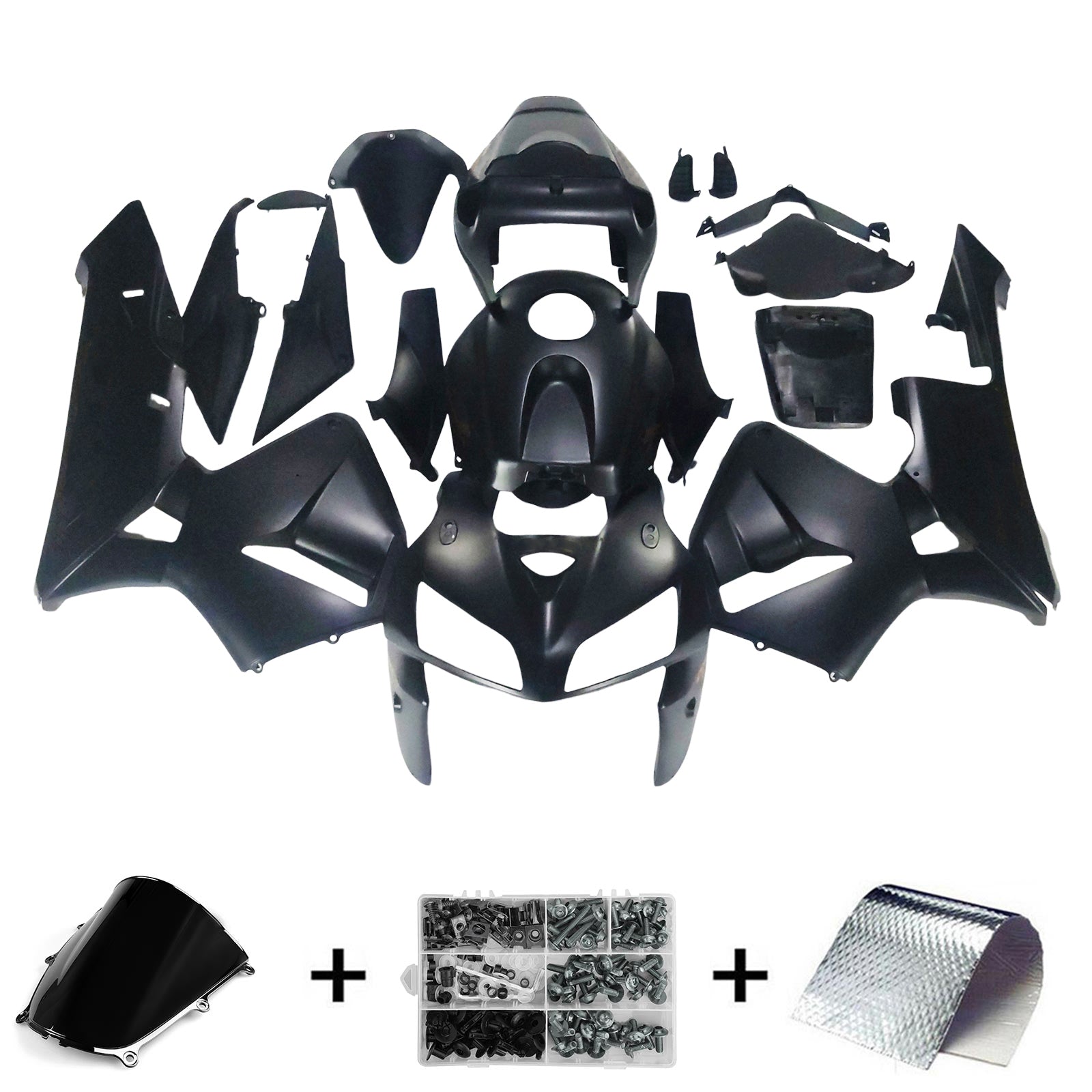 Amotopart 2005-2006 Honda CBR600RR Matte Black Fairing Kit