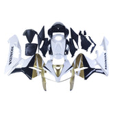 Amotopart 2005 2006 Honda CBR600RR Gold&White Fairing Kit