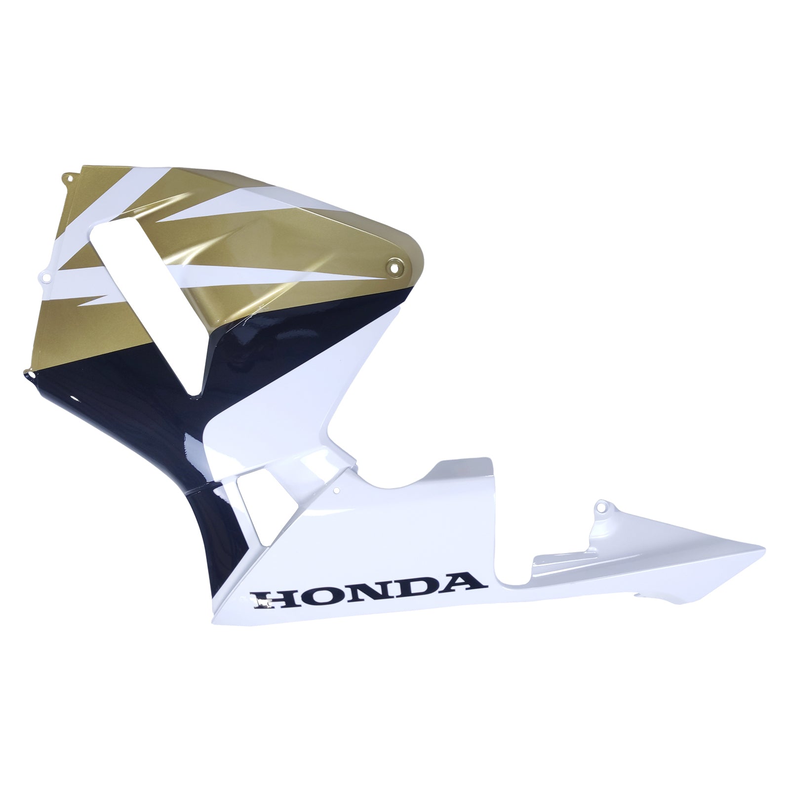 Amotopart 2005 2006 Honda CBR600RR Gold&White Fairing Kit