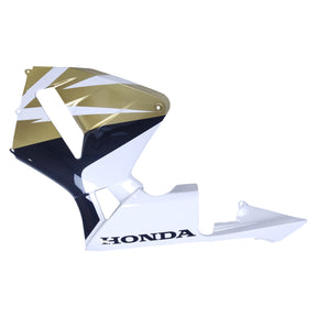 Amotopart 2005 2006 Honda CBR600RR Gold&White Fairing Kit