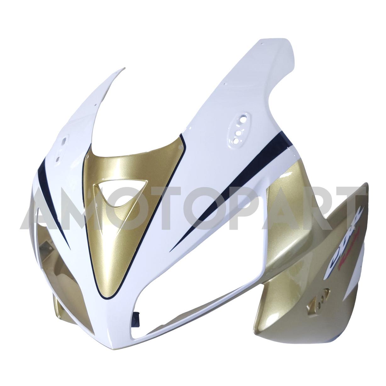 Amotopart 2005 2006 Honda CBR600RR Gold&White Fairing Kit