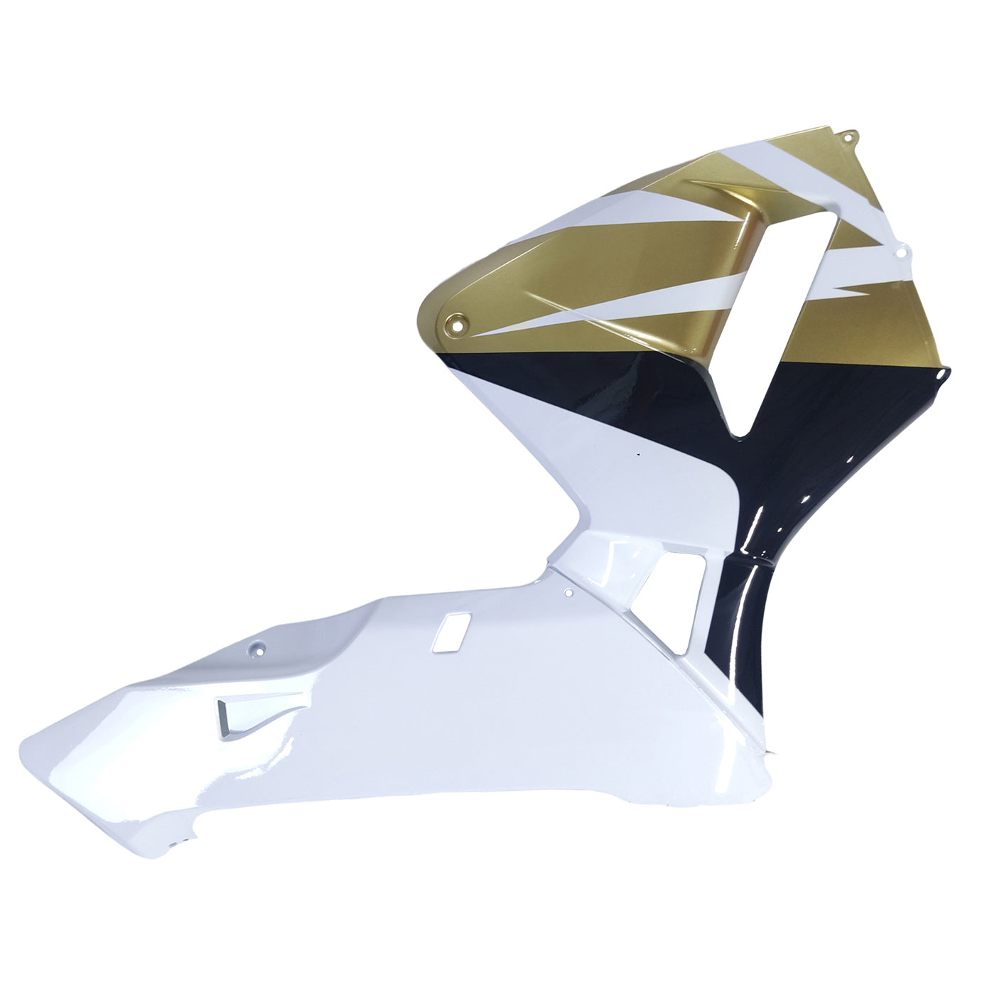 Amotopart 2005 2006 ホンダ CBR600RR ゴールド&ホワイト フェアリングキット