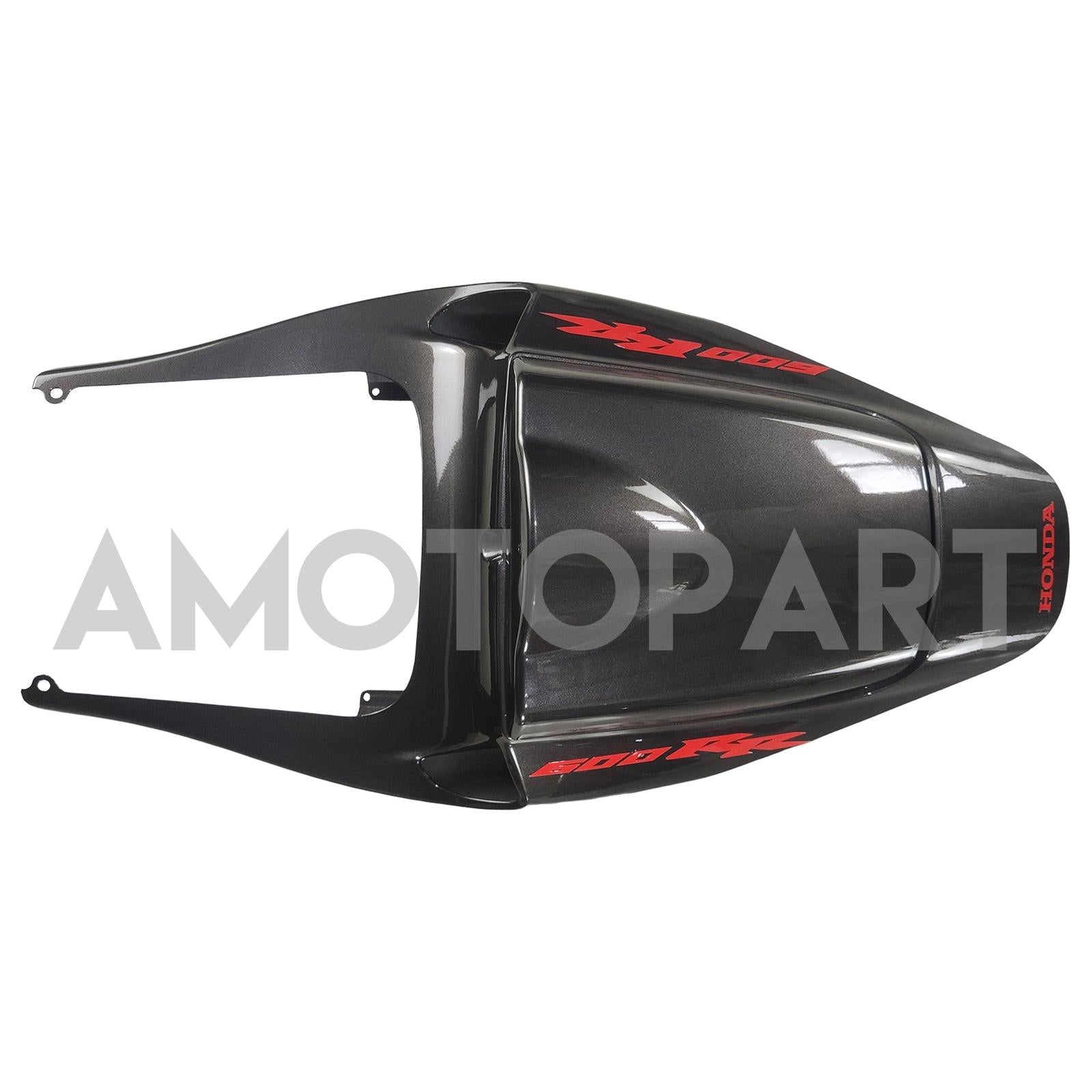 Amotopart 2005 2006 Honda CBR600RR Black with Red Logo Fairing Kit