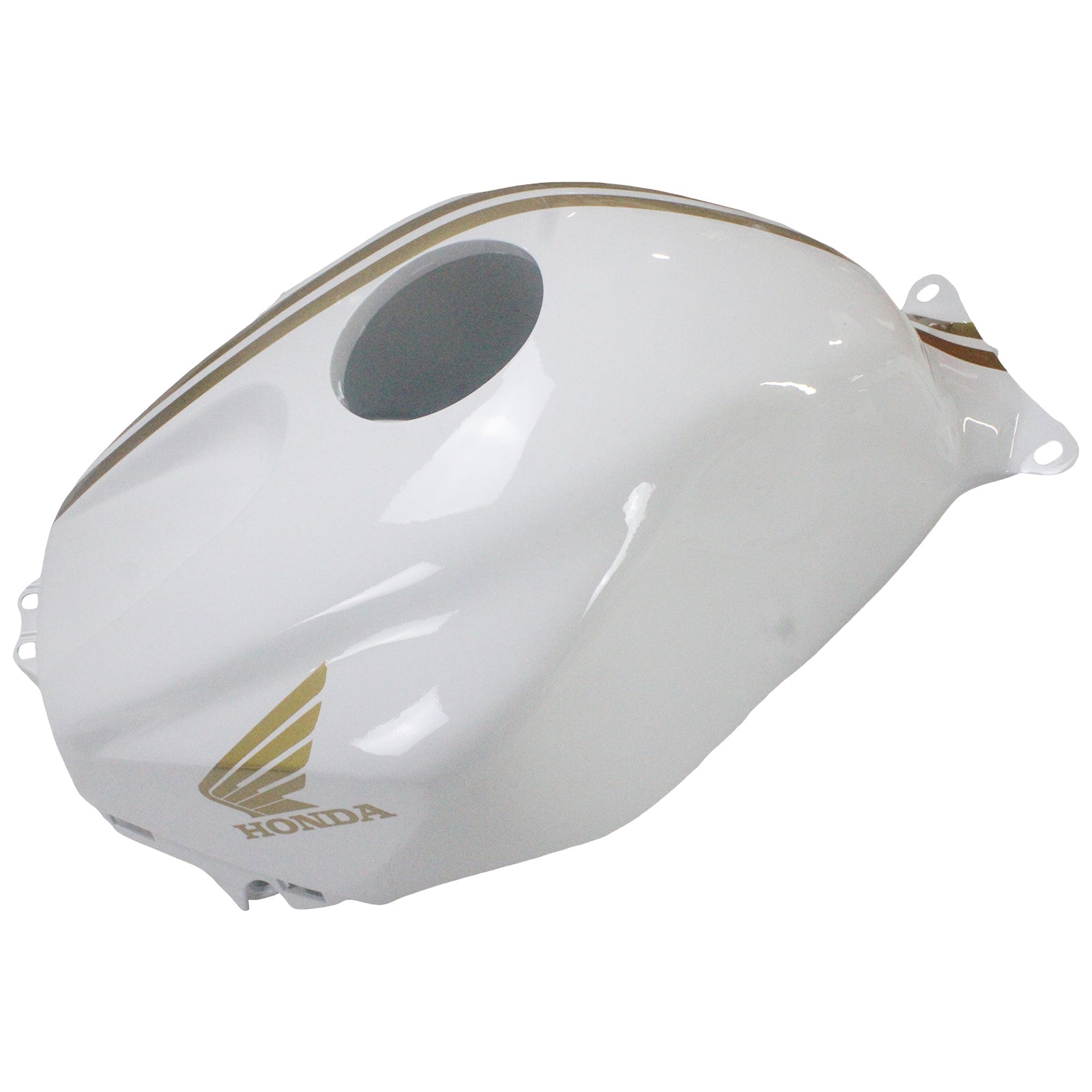 Amotopart 2005 2006 Honda CBR600RR White&Gold Fairing Kit