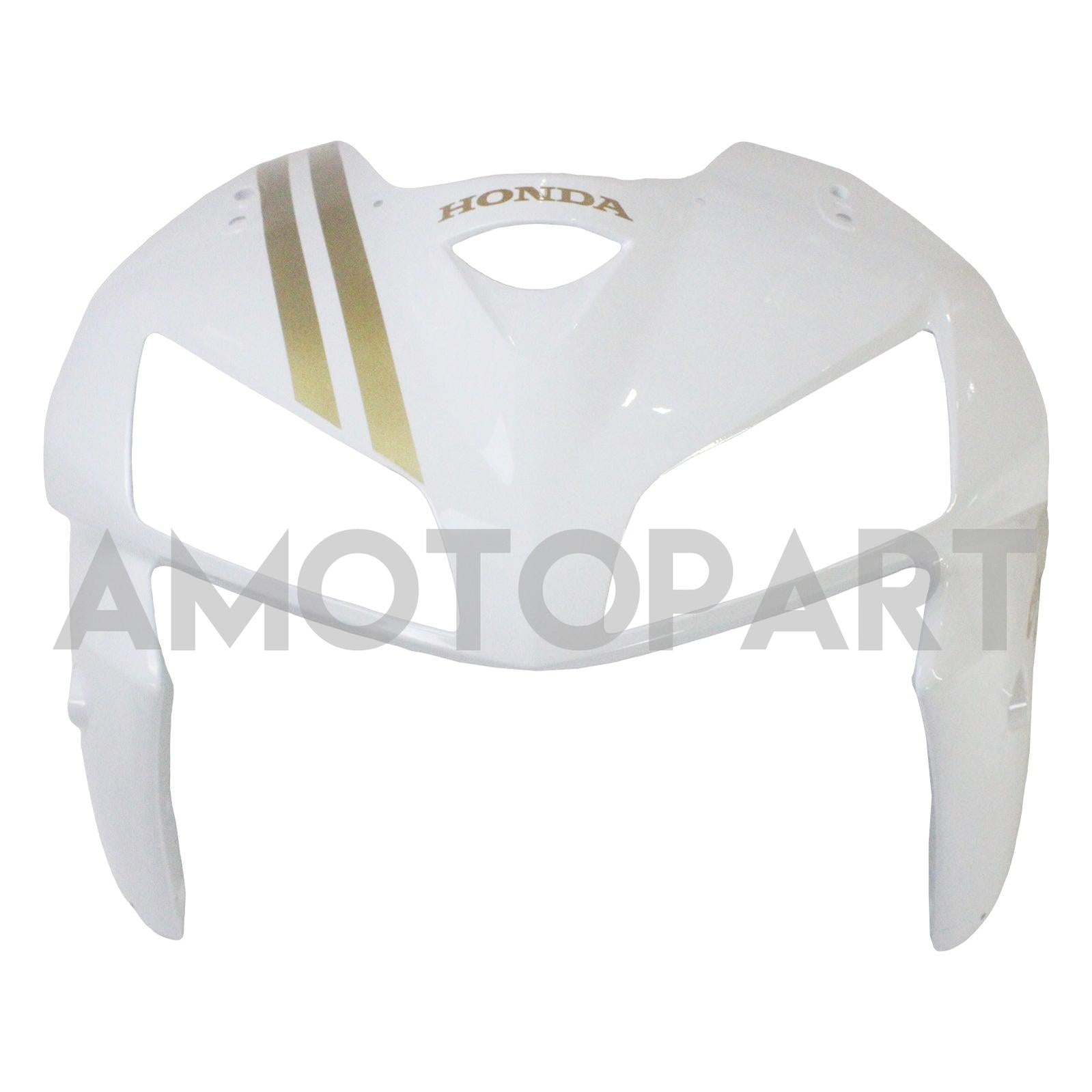 Amotopart 2005 2006 Honda CBR600RR White&Gold Fairing Kit