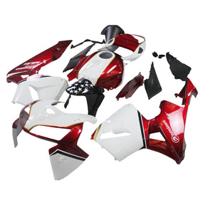 Amotopart 2005 2006 Honda CBR600RR nero con kit carenatura logo rosso