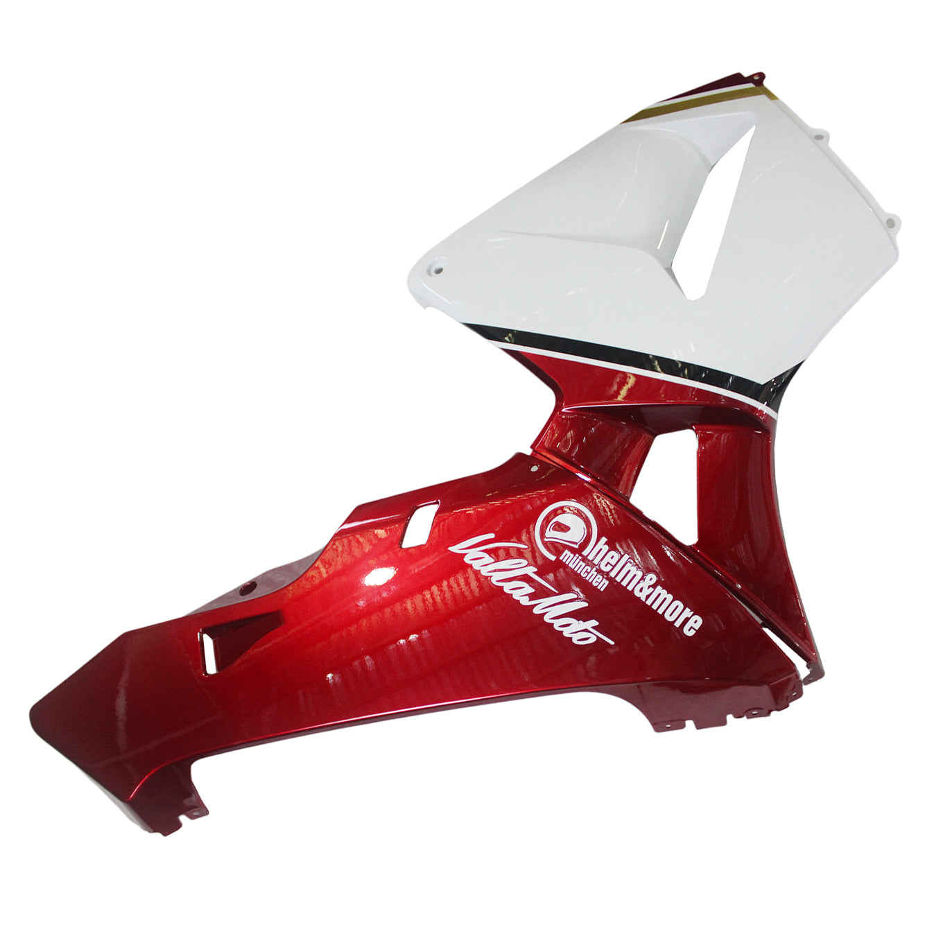 Amotopart 2005 2006 Honda CBR600RR Kit de carenado rojo y blanco