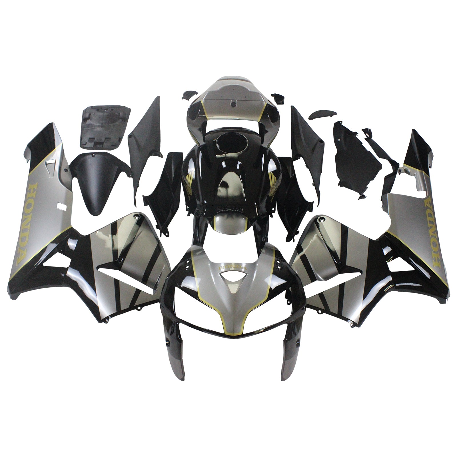 Amotopart 2005 2006 Honda Grey&Black CBR600RR Fairing Kit