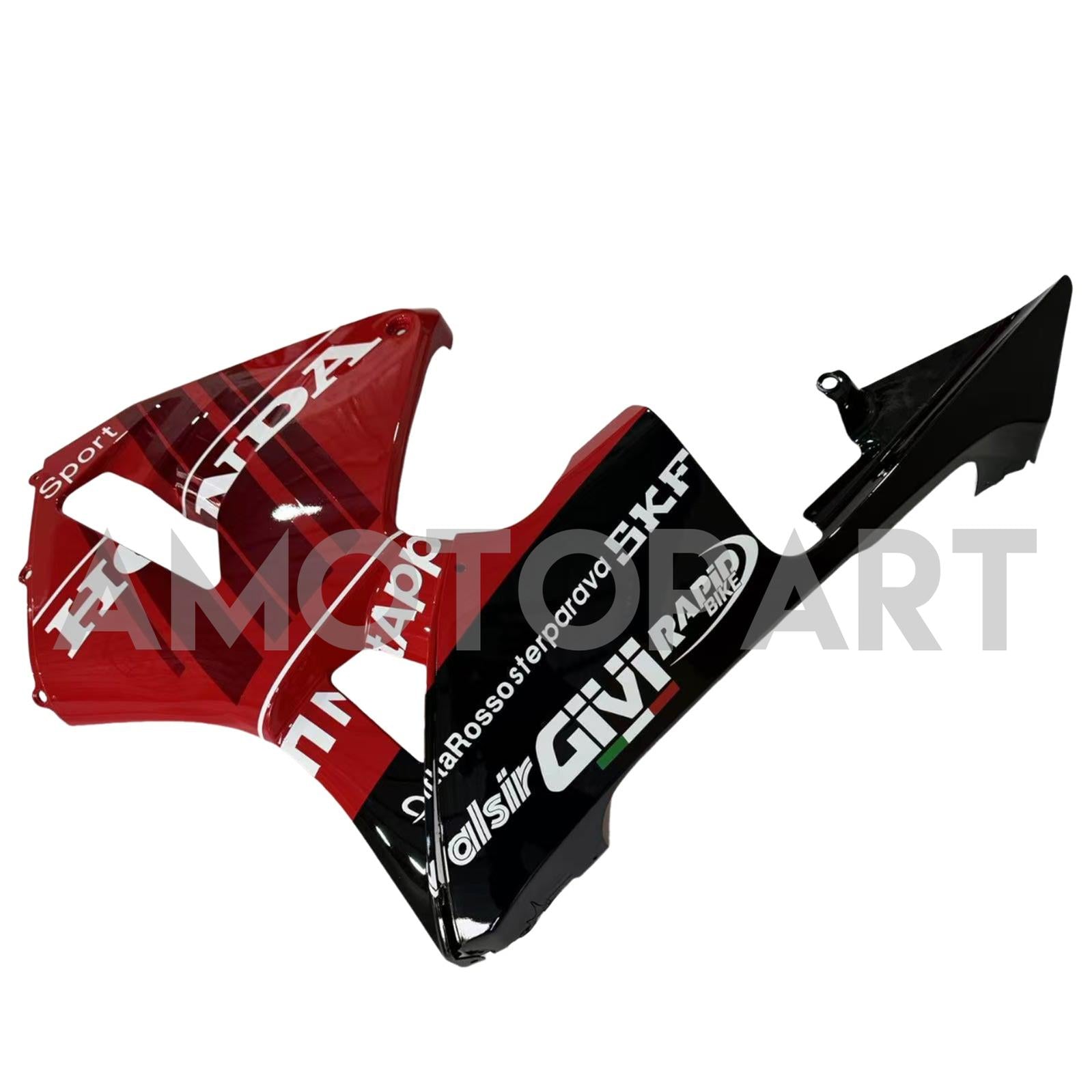 Amotopart 2005-2006 Honda CBR600RR Red Black with White Logo Fairing Kit