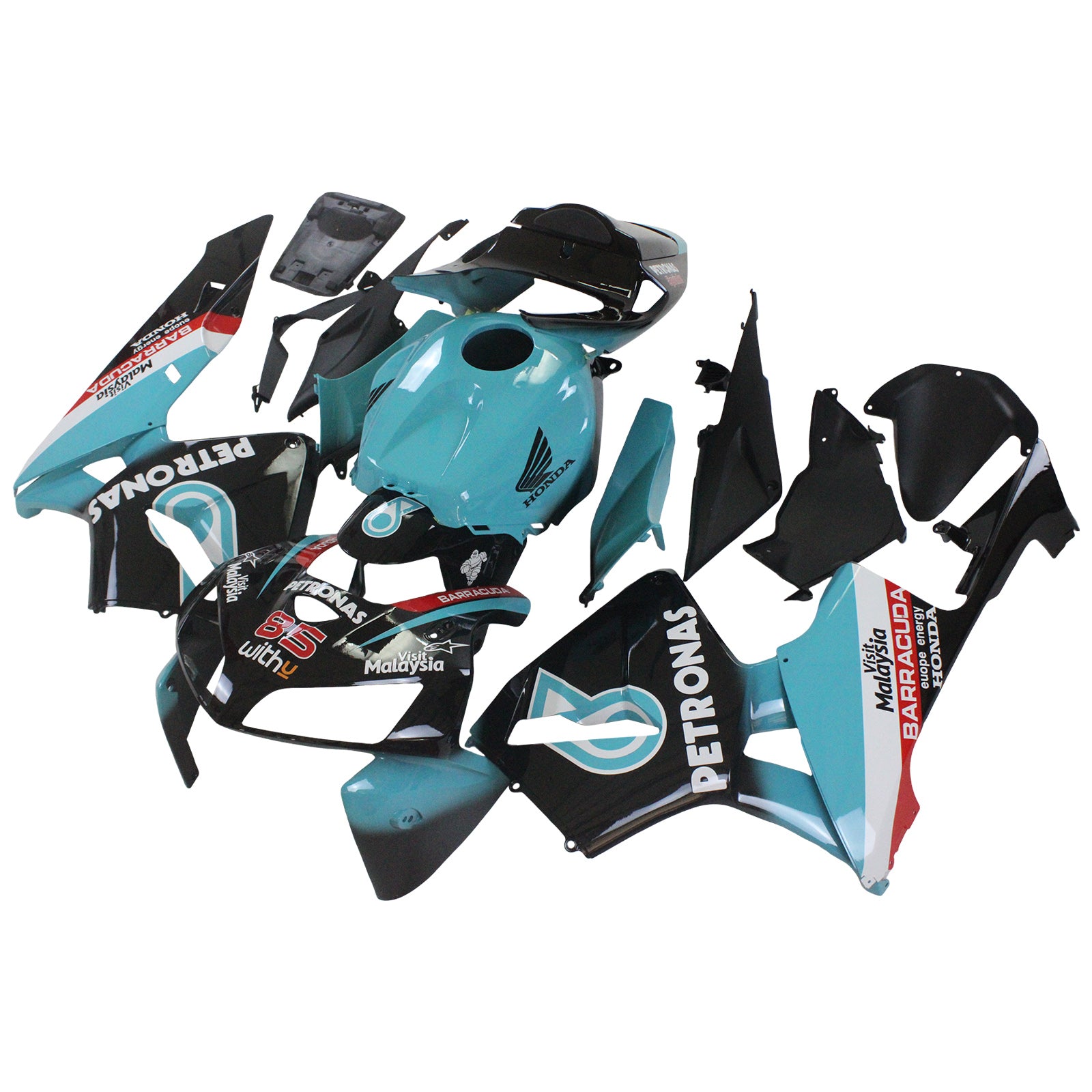 Amotopart 2005-2006 Honda CBR600RR Blue Black Fairing Kit